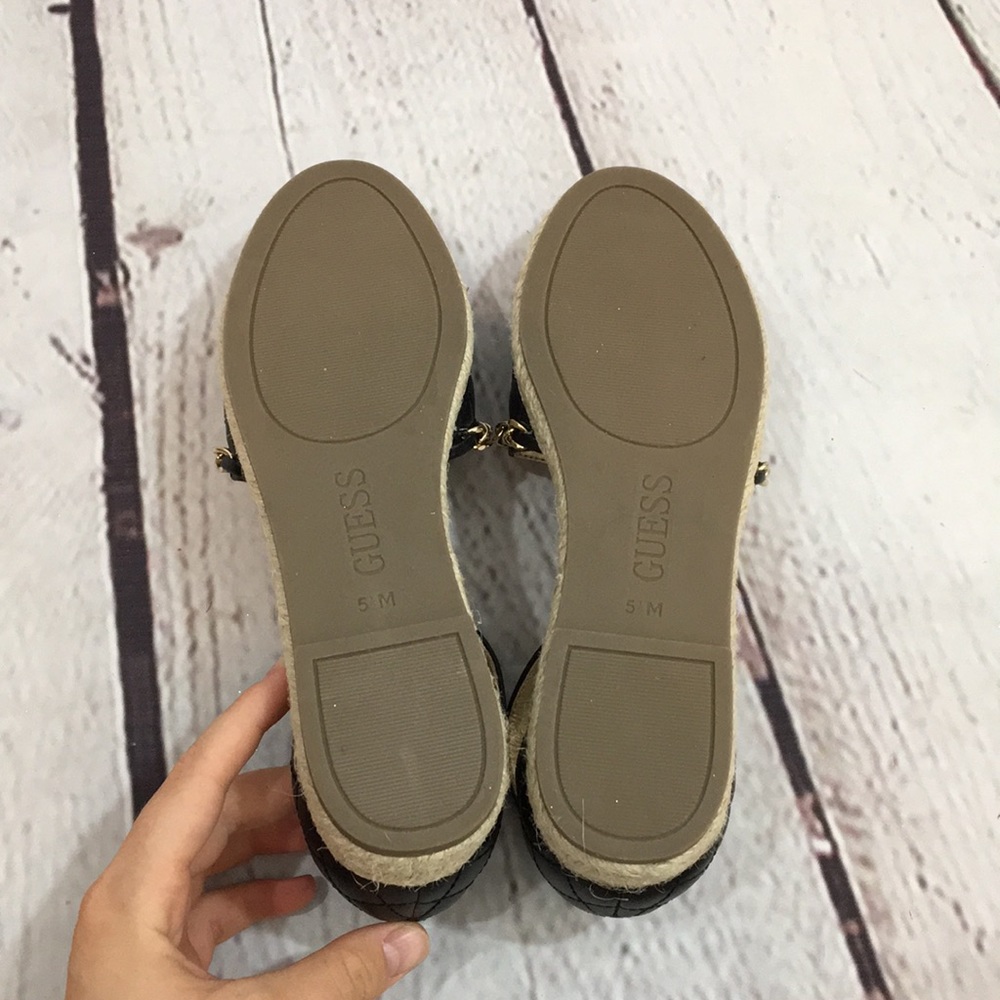 Guess black quilted espadrilles 5.5 - Picture 15 of 16